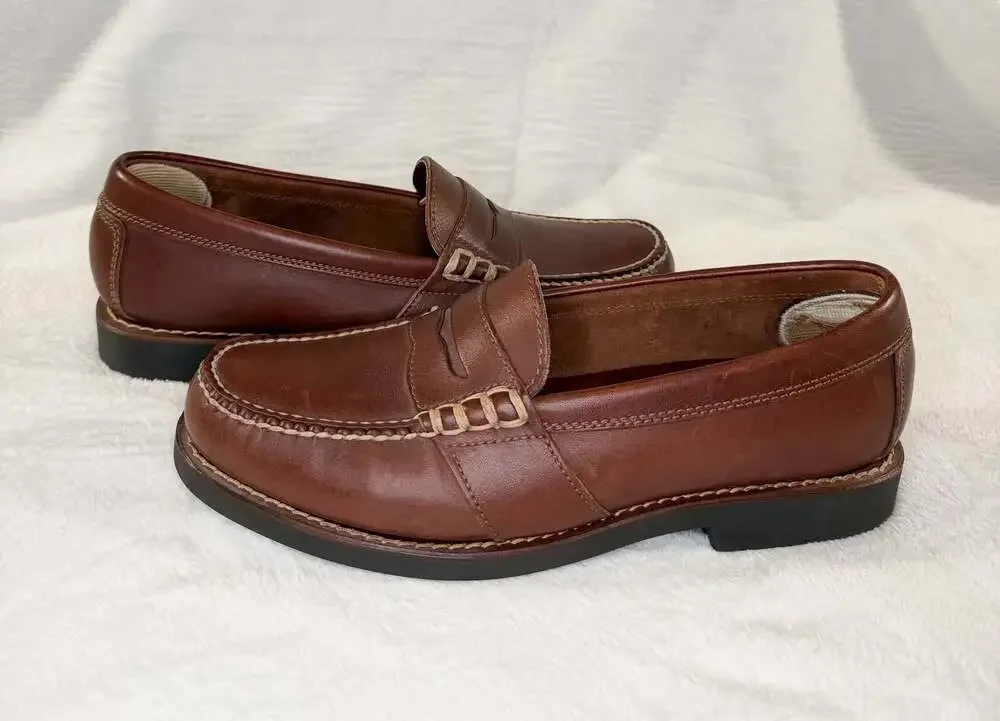 Polo Sport Ralph Lauren Brown Leather Penny Loafers